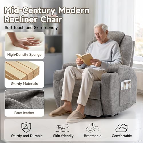 Rocking Recliner Chair with Massage and Heat for Adults H49678