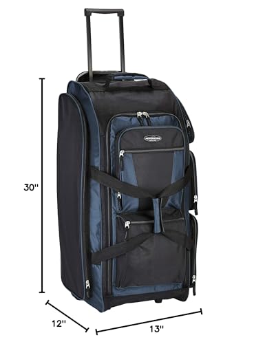 30 Inch Multi-pocket Rolling Duffel Bag G92455