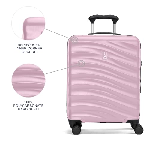 Hardside Expandable Carry-On Luggage with 8 Spinner Wheels and TSA Lock Q7052