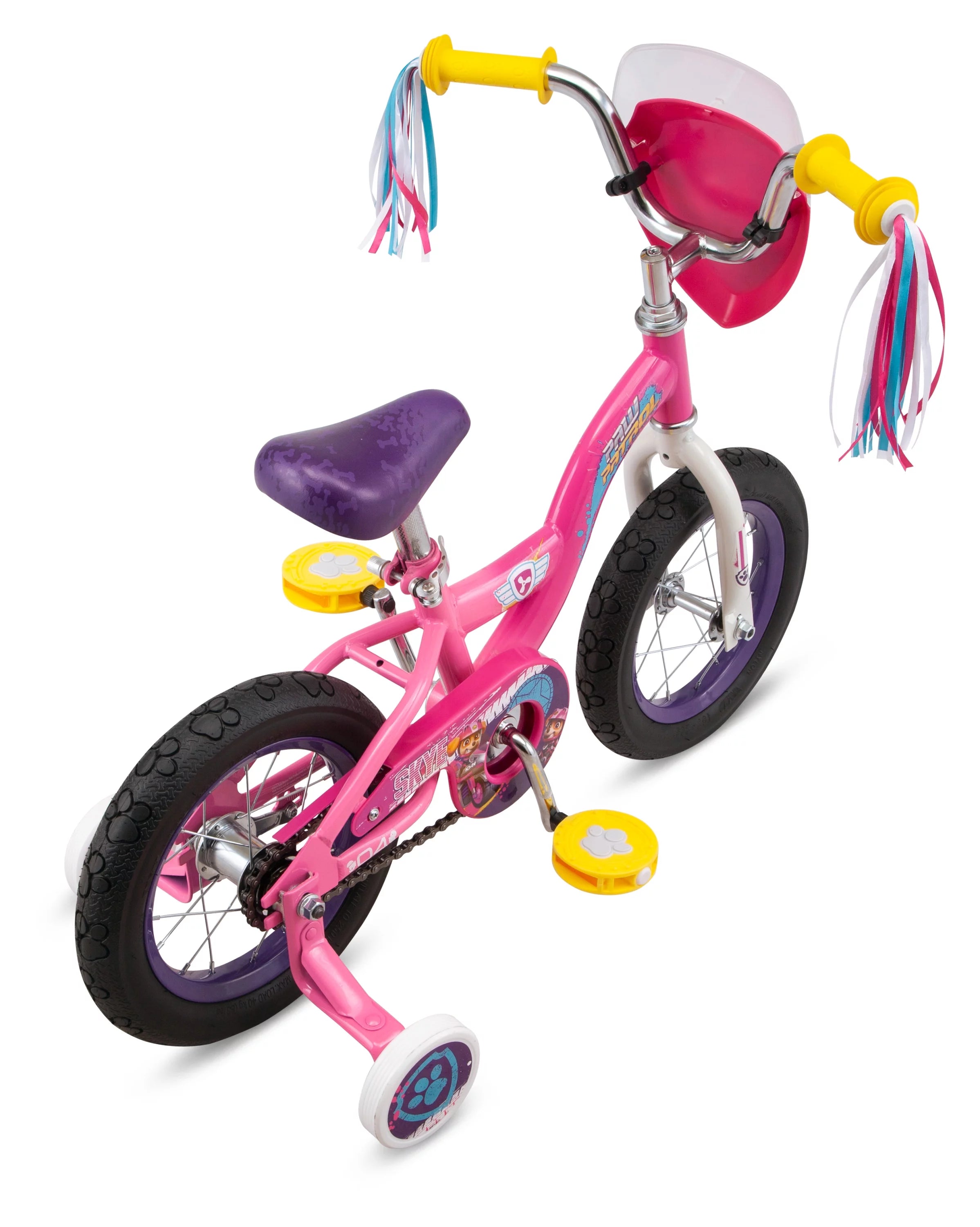 Kids Bike with 12 Inch Wheels, Magenta Pink L150