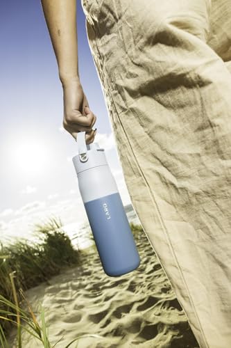 Insulated Stainless Steel Water Bottle with Silicone Handle, 34oz Z278258