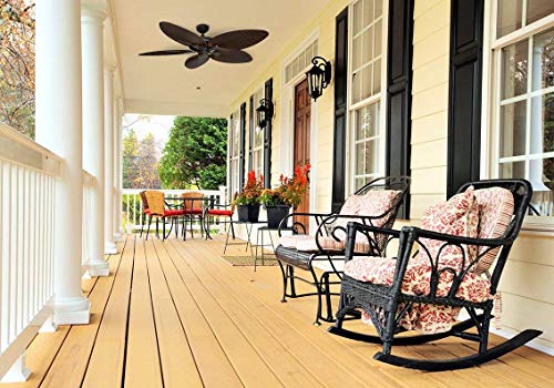 Tropical Indoor Outdoor Ceiling Fan with Light, 52 Inch L891408