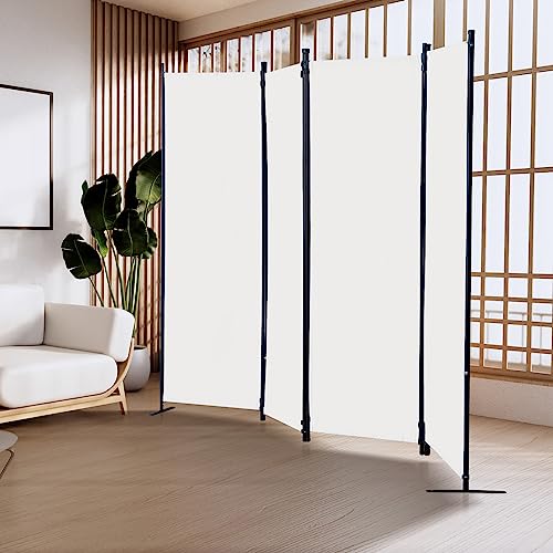 Room Divider, 6-Panel Folding Privacy Screen, Freestanding Partition G607