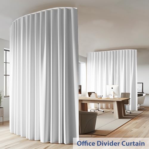 Room Divider Curtain Track Set, Blackout Panel, 8.3ft Wide A844312