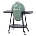 Charcoal Kamado Grill with Pizza Stone and Wheels Y970299