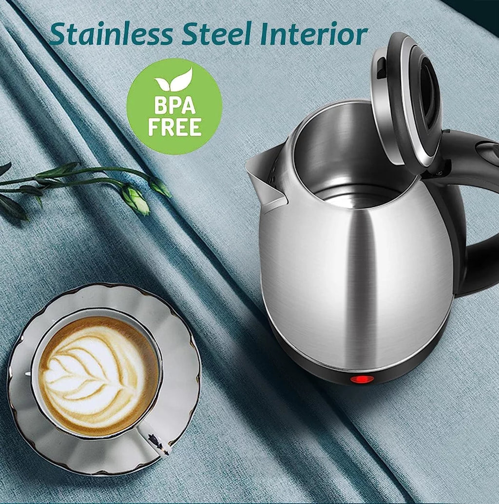 Electric Kettle 1.8L Stainless Steel, Auto Shut-Off K73458