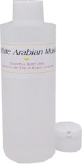 White Arabian Musk Scented Body Oil Fragrance [Flip Cap - HDPE Plastic - Clear - 4 oz.]