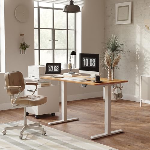 Electric Standing Desk Adjustable Height, 40 x 24 Inch, Home Office D42948