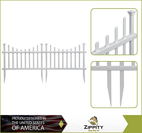 White Vinyl Picket Fence Kit 2.5 ft H x 3.5 ft W T3554