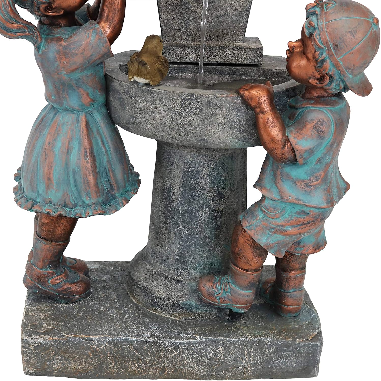 Outdoor Water Fountain with Bird Bath Design H330057