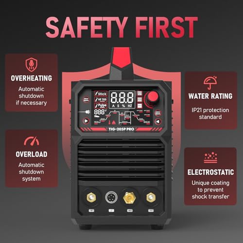 200A AC/DC TIG Welder with Pulse, Dual Voltage N27733