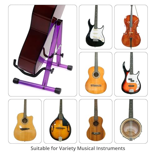 Wood Guitar Stand Foldable for Acoustic Electric Bass V5101