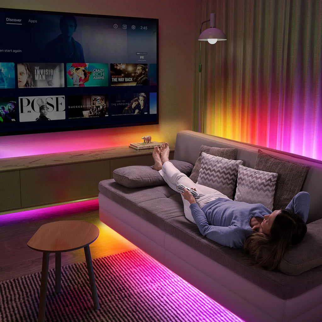 Wi-Fi RGBIC LED Strip Lights for Bedroom, App Control, Music Sync Q1154