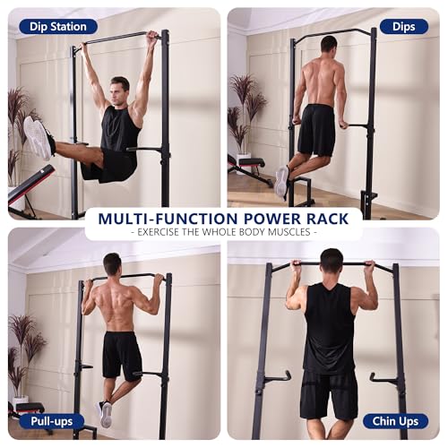 Pull Up Bar Dip Station for Home Gym Strength Training C855