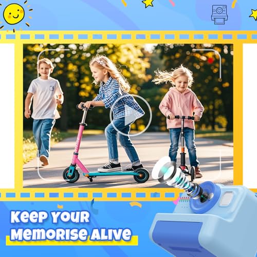 Kids Instant Print Camera 1080P HD with 3 Rolls Paper & 32GB Card U8422