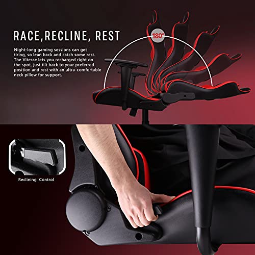 Gaming Chair High Back Ergonomic Racing Desk with Lumbar Support and Headrest C983